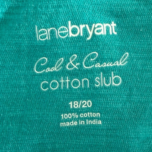 Lane Bryant - *Plus Size* Lightweight turquoise tee w. rhinestones - Size 18/20 - Picture 2 of 2